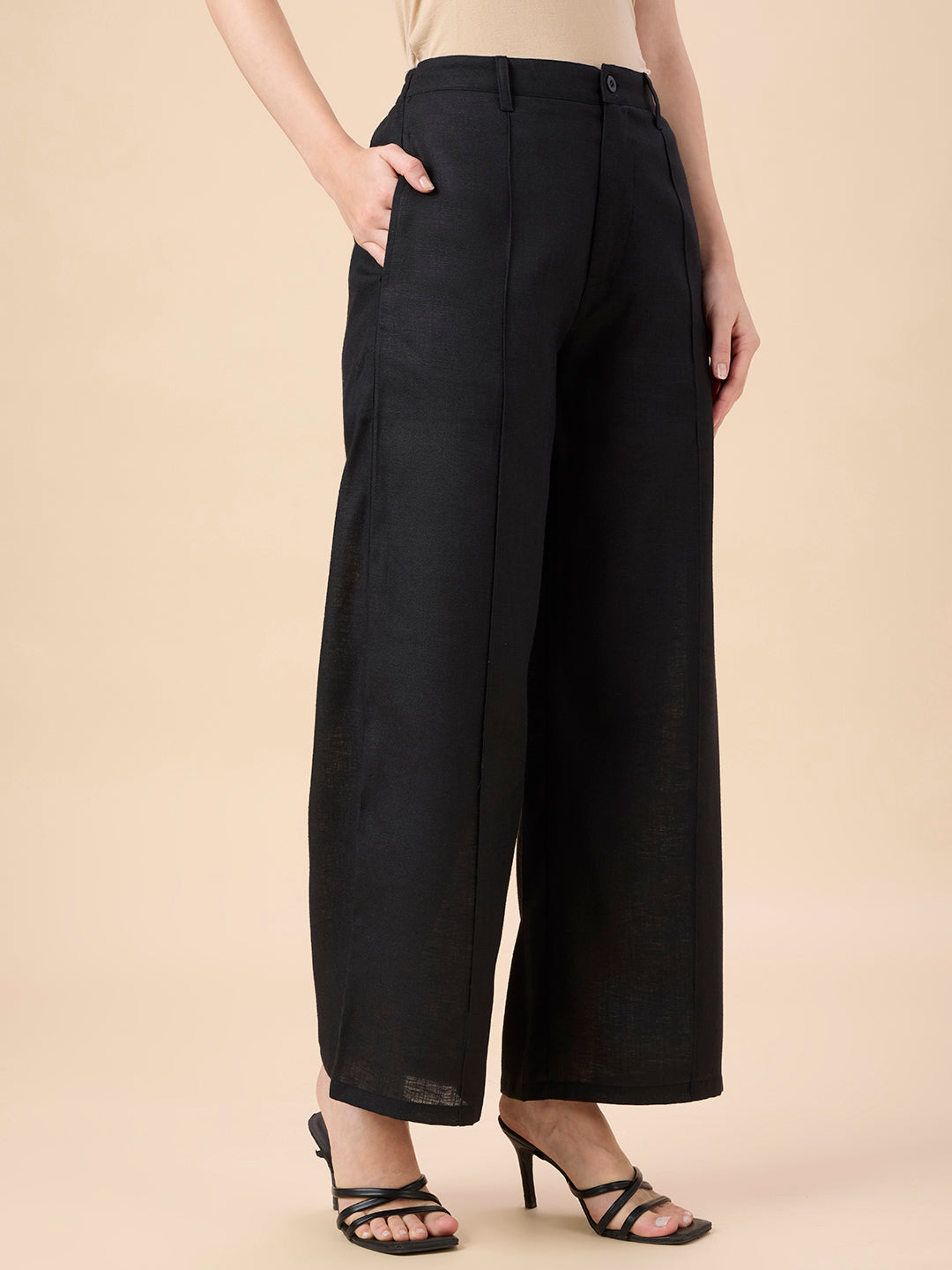 KATYA IN FORMAL TUX BLACK TROUSERS