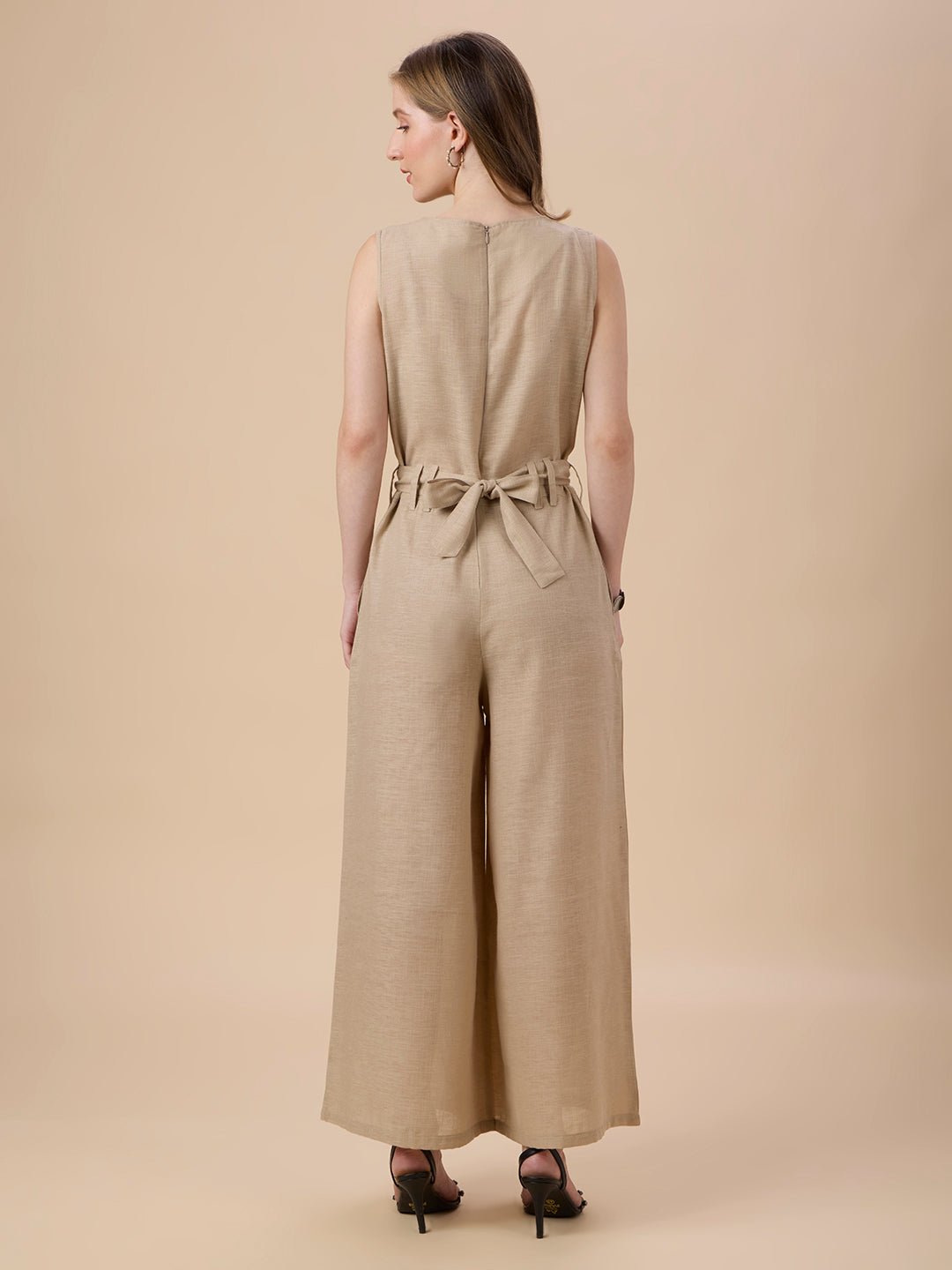 DIANA IN BEIGE COLOR JUMPSUIT