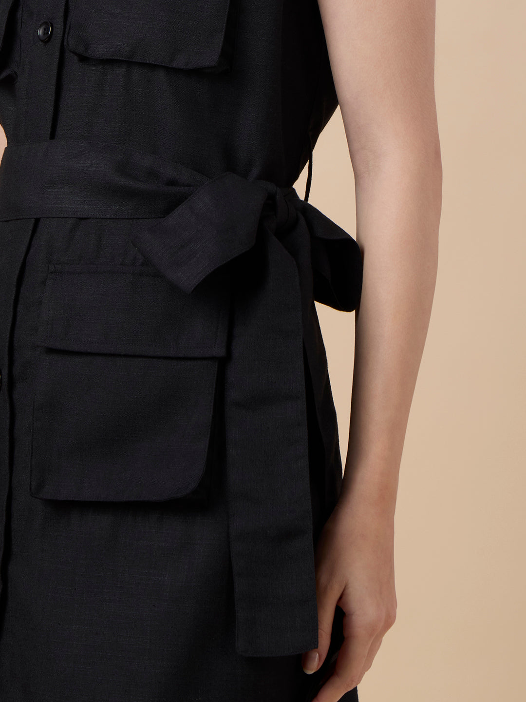 ISABELLA IN BLACK PREMIUM SAFARI DRESS