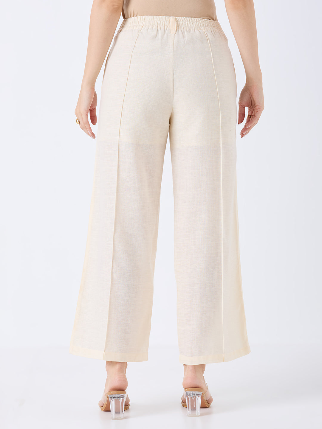 KATYA IN FORMAL TUX CREAM TROUSERS