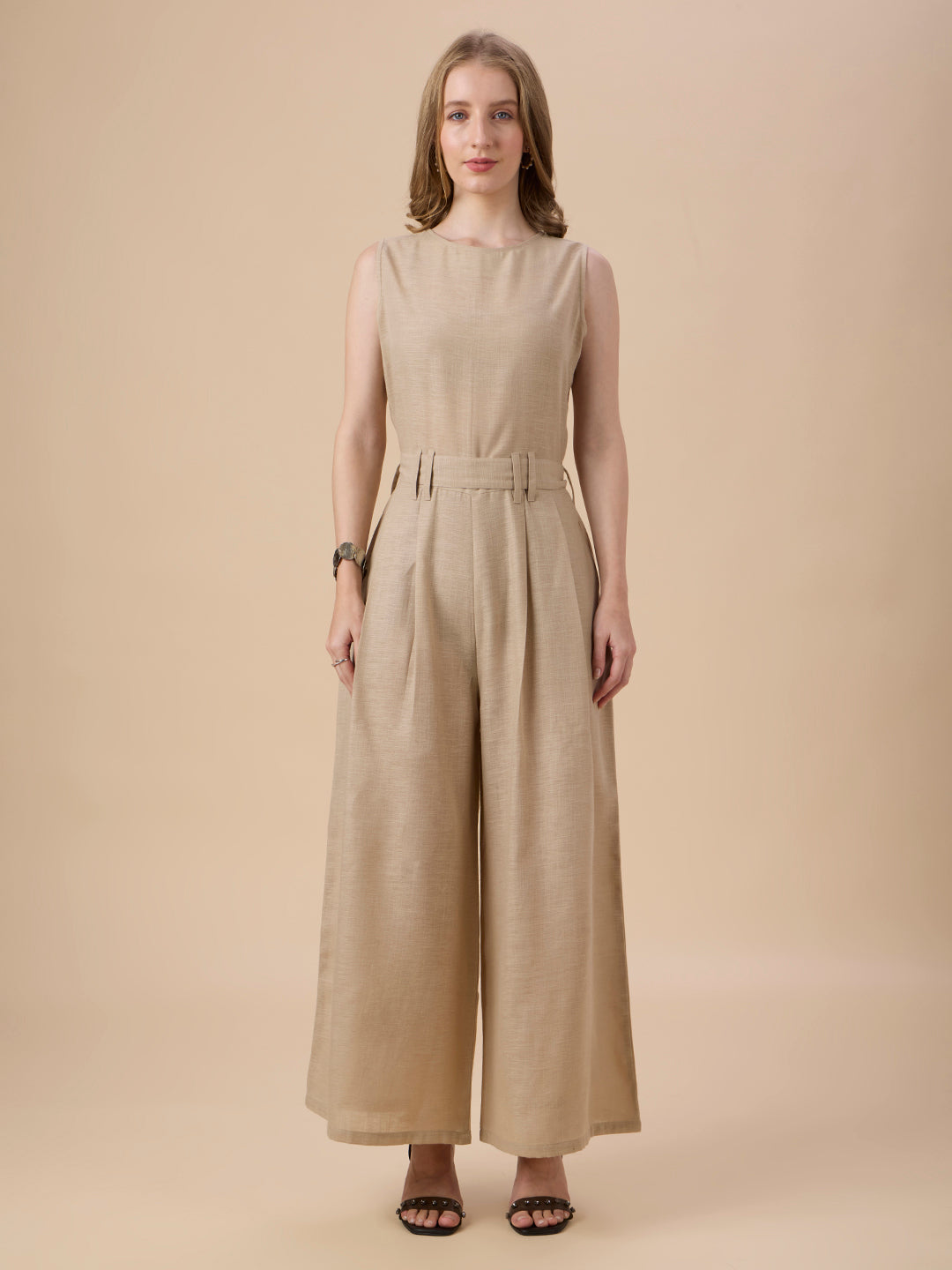 DIANA IN BEIGE COLOR JUMPSUIT