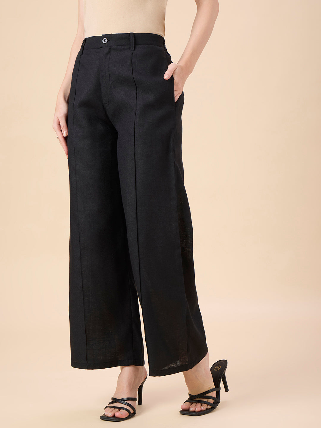 KATYA IN FORMAL TUX BLACK TROUSERS