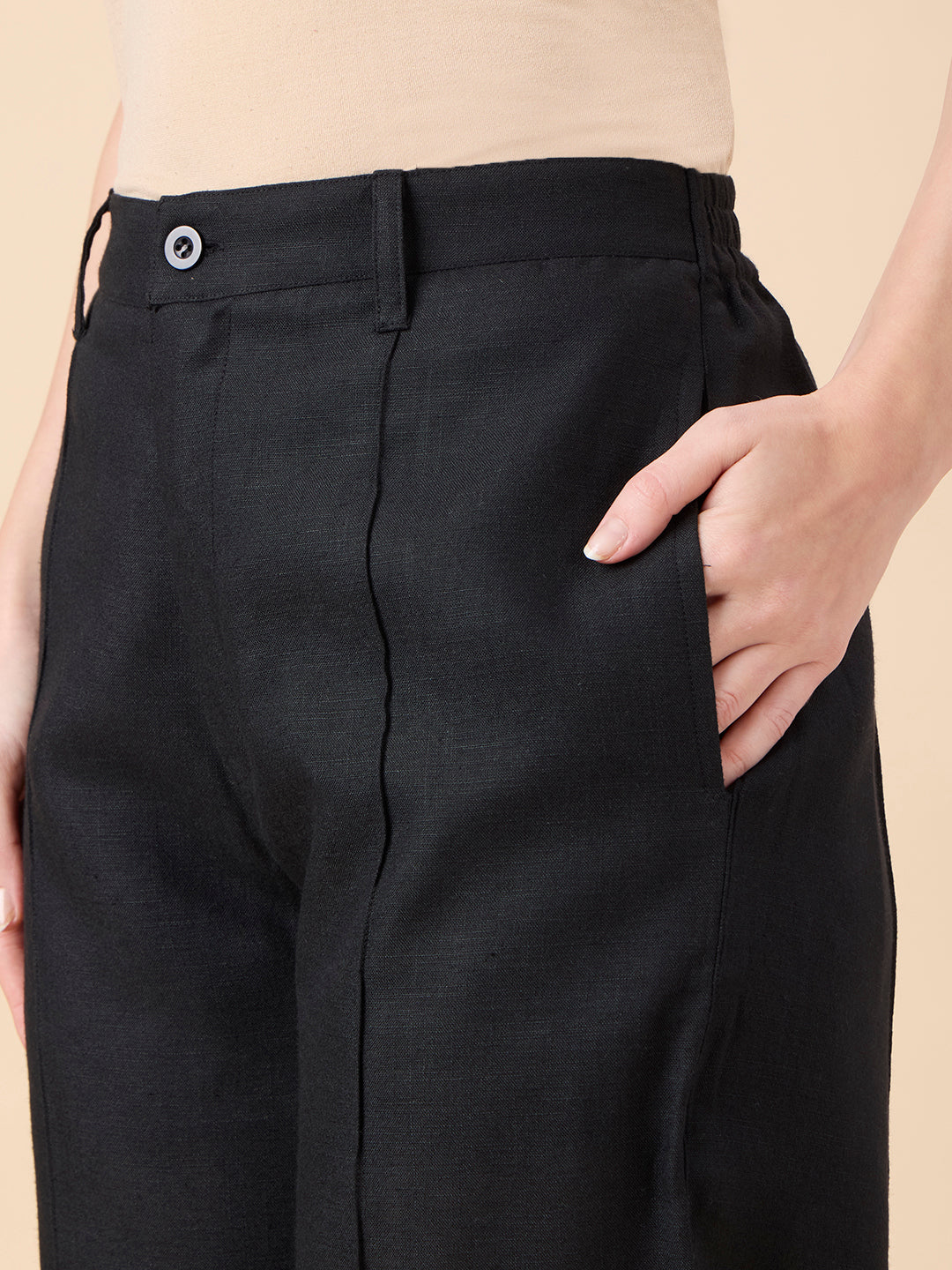 KATYA IN FORMAL TUX BLACK TROUSERS